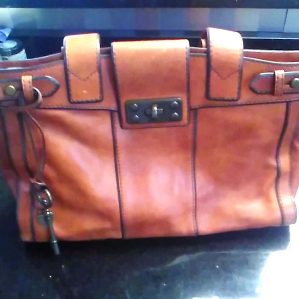 Vintage Genuine Leather Fossil Boho Bag